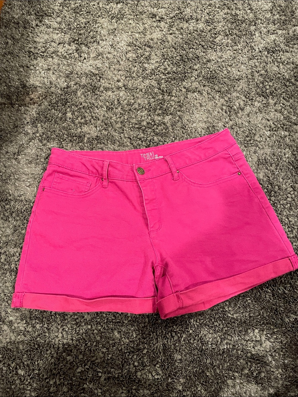 Time and Tru Hot Pink Women's Denim Shorts